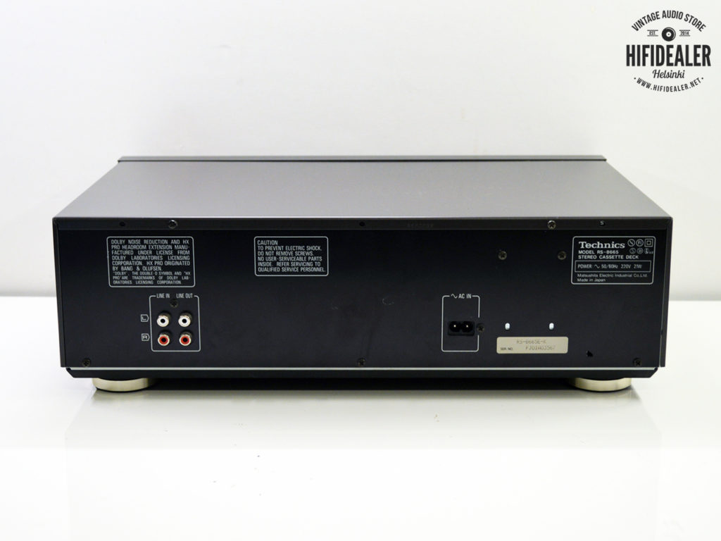 Piatto Cassette Technics RS-B665 Ricondizionato - Classe AA, HX Pro, Dolby, 1 Anno Garanzia